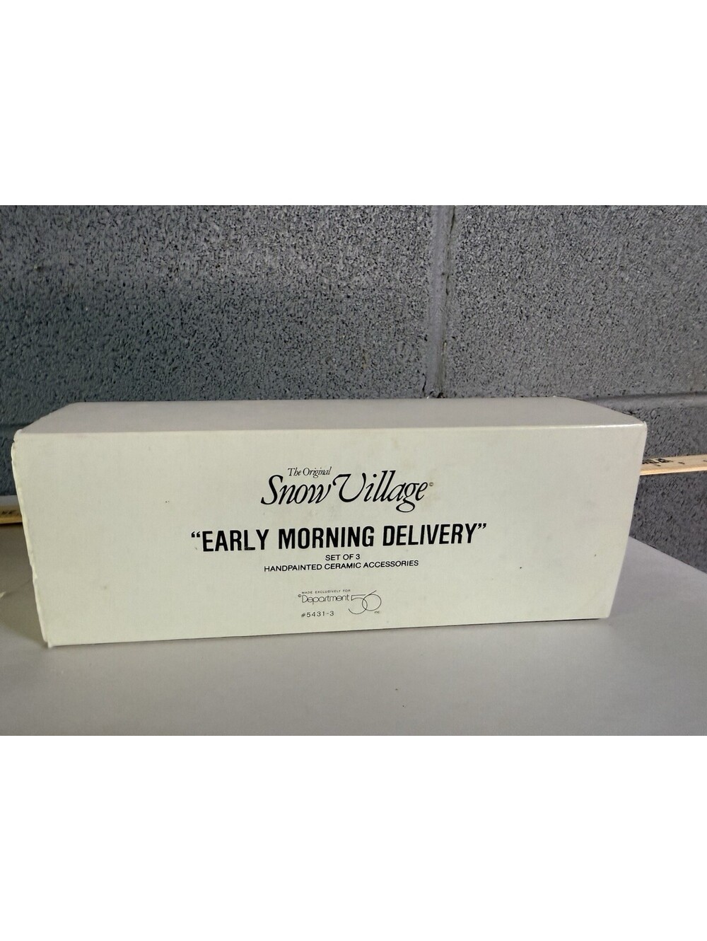 Dept 56 ~ Early Morning Delivery Set of 3 - Snow Village (54313)